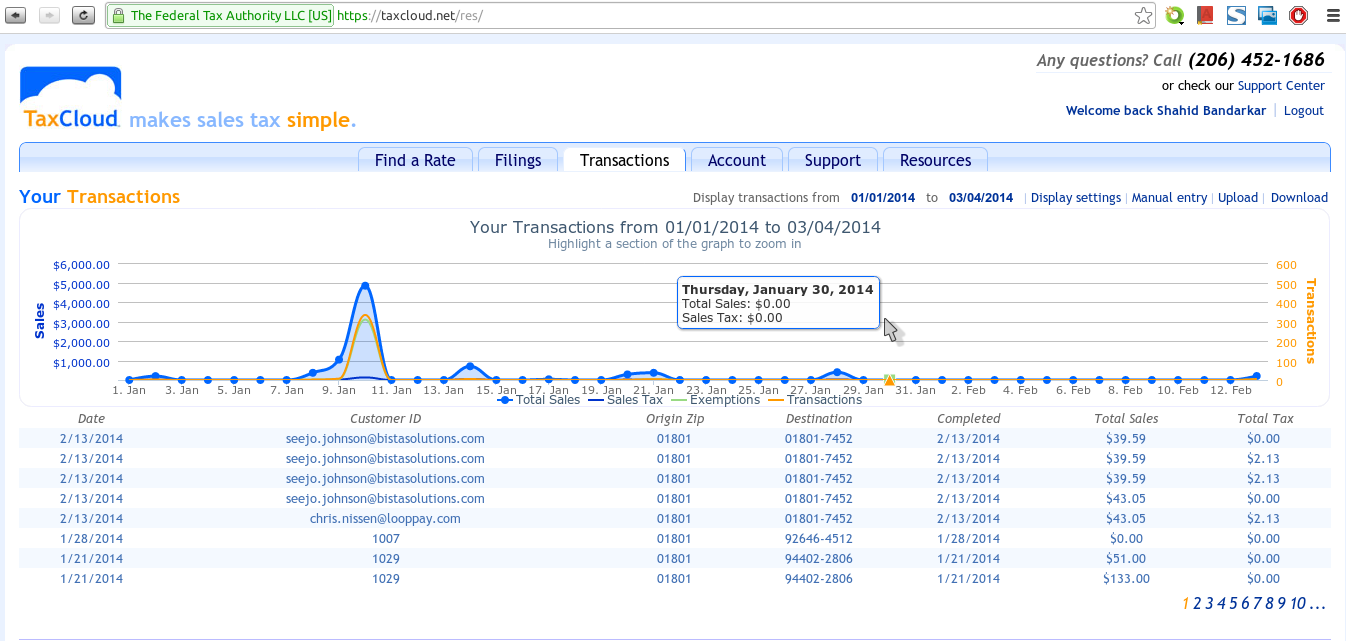 Cloud ERP TaxCloud