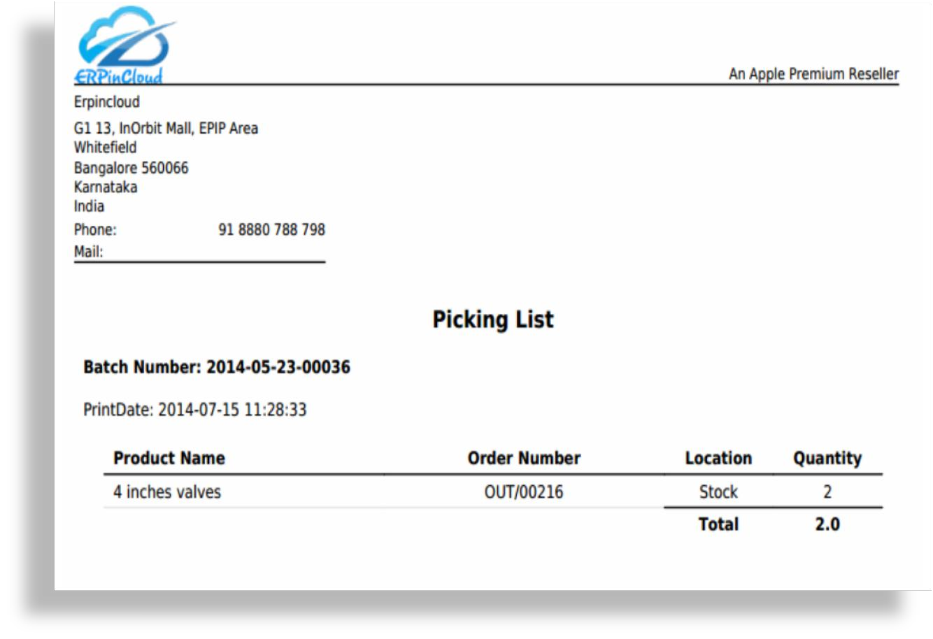 Cloud ERP shipping orders