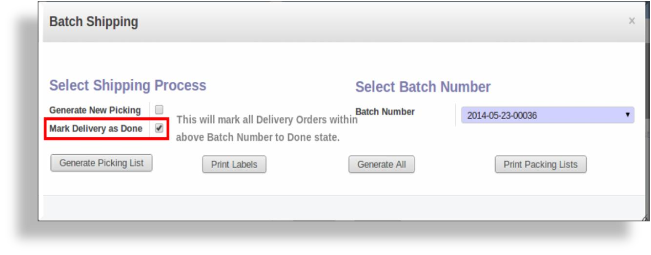 Cloud ERP batch shipping orders