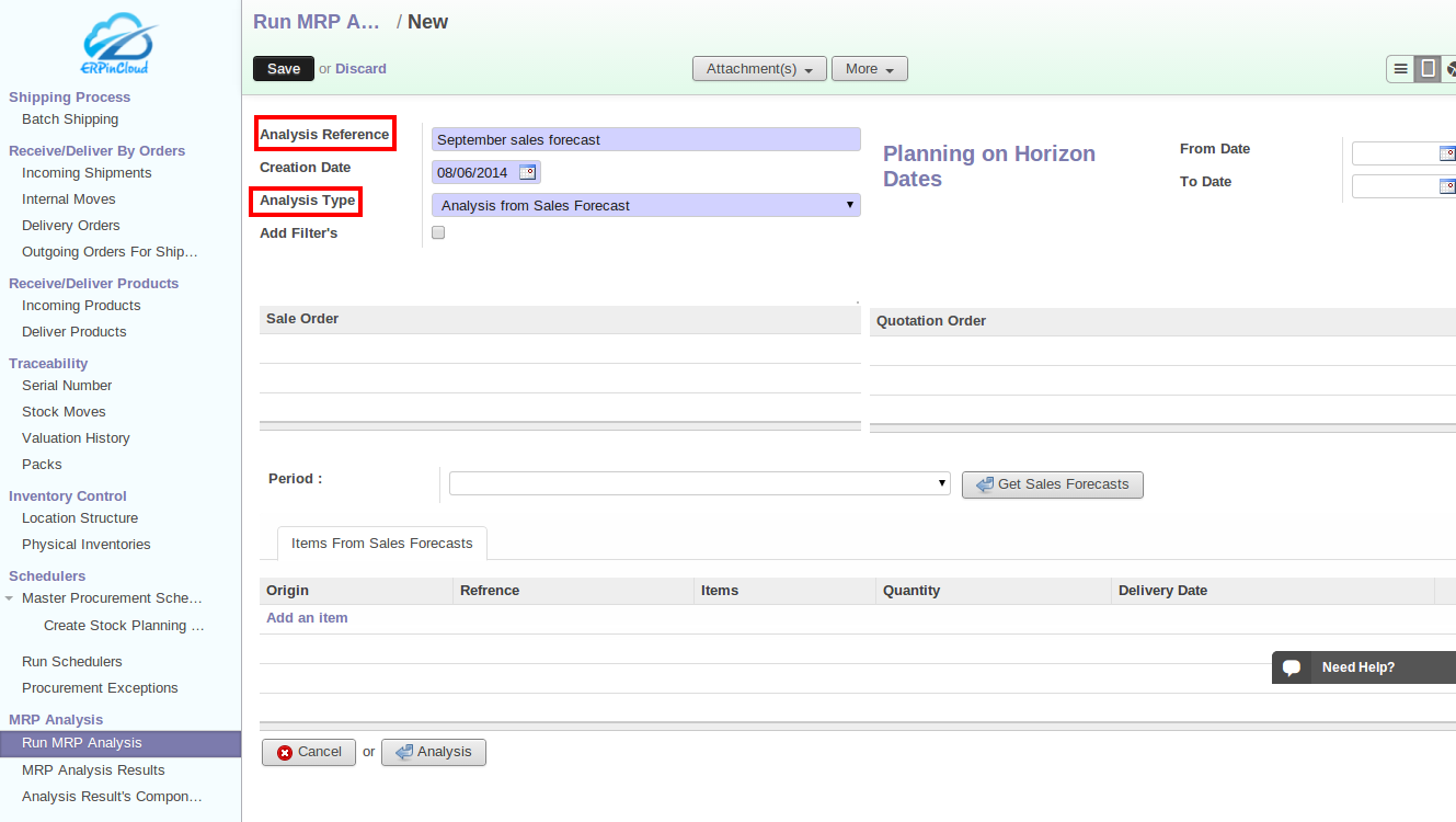 Cloud ERP MRP Analysis