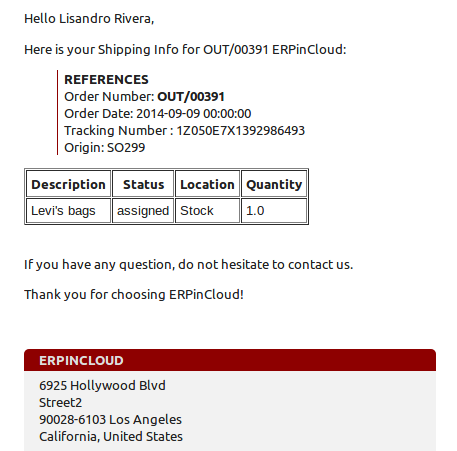 Cloud ERP Order