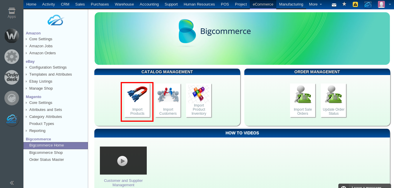 BigCommerce Integration with erp